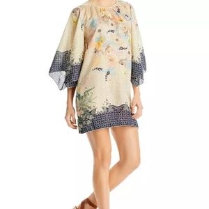 Johnny Was Multicolor Floral Mini Dress